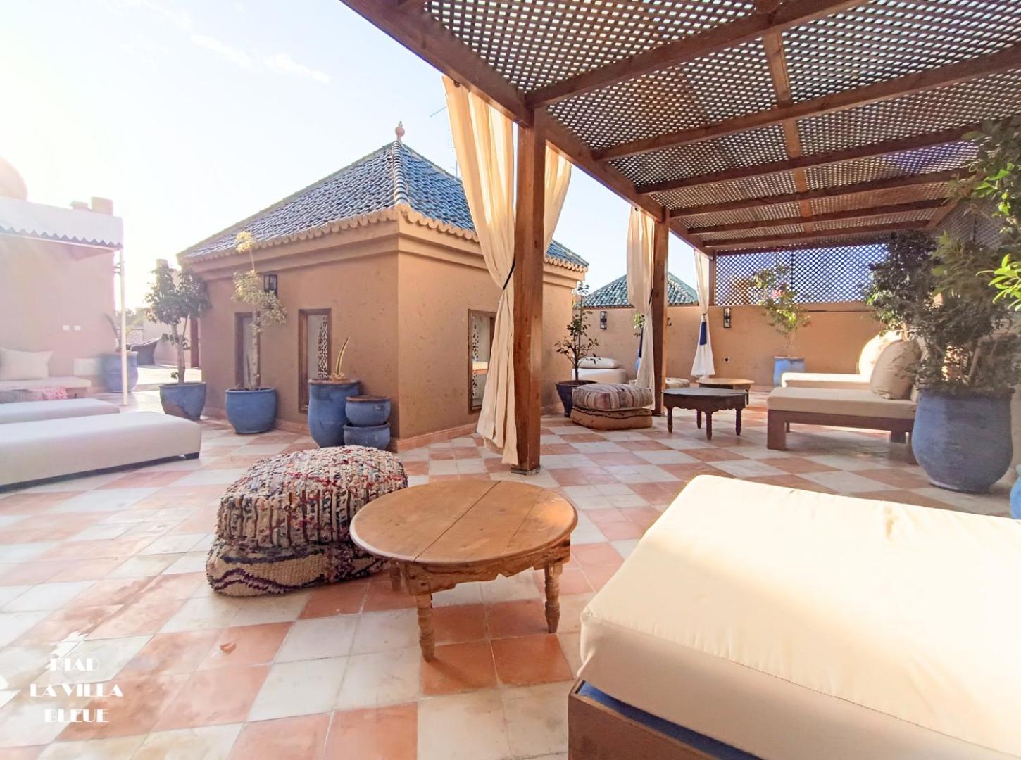 Riad La Villa Bleue & Spa Marakeş Dış mekan fotoğraf